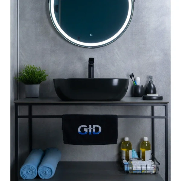 Раковина GID Geometrico Bm1302 50 см черная матовая - фото 4