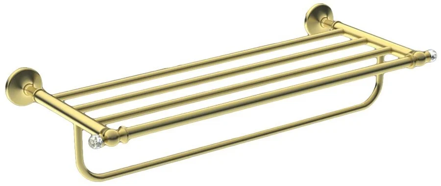 Полка-полотенцедержатель для ванной, золото, Art&Max Antic Crystal - фото 3