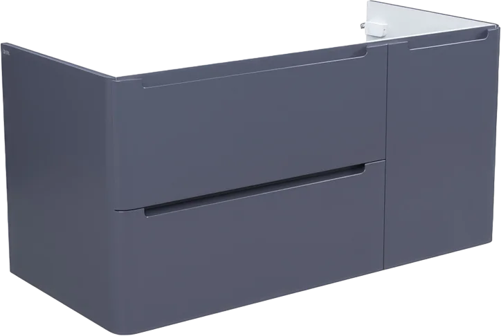 Тумба под раковину подвесная IDDIS Edifice 100 см темно-серая