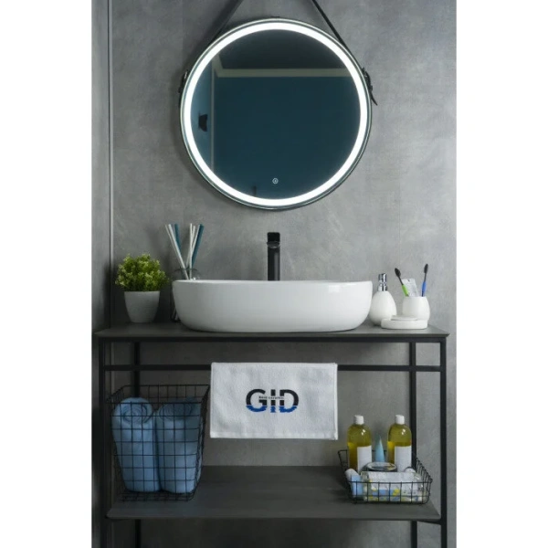 Раковина GID Lago N9026a 60 см белая, в форме чаши, круглой формы - фото 5