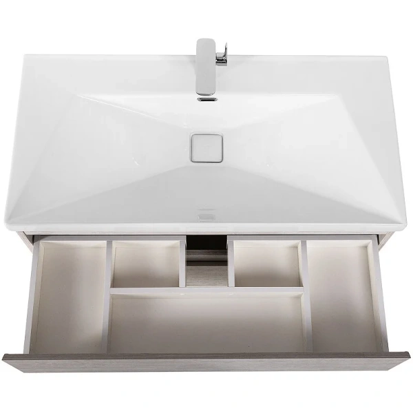 Тумба под раковину подвесная Cezares Molveno 80 см legno bianco, 80 см - фото 6