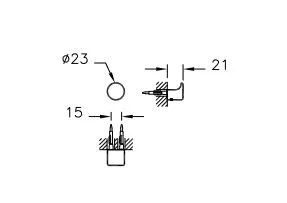 Крючок для ванной VitrA Eternity глянцевый хром - фото 3
