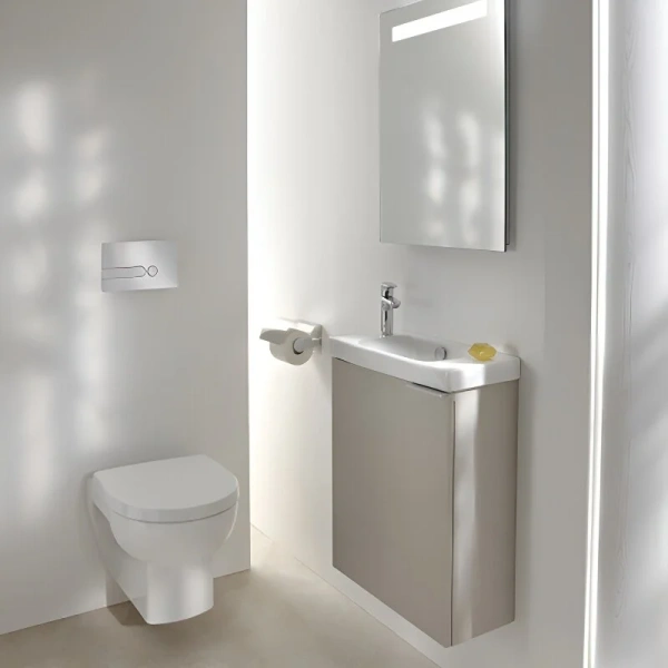 Тумба под раковину подвесная Jacob Delafon Odeon Up 50 см квебекский дуб, современная, hi-tech - фото 3