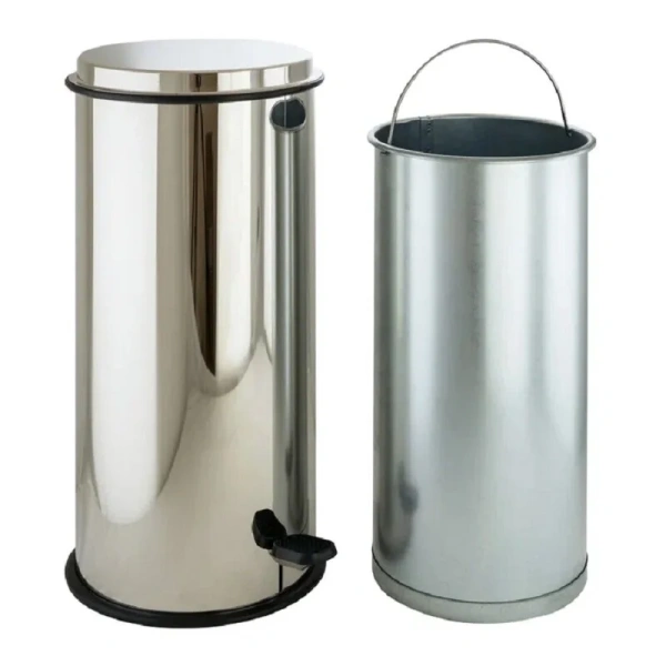 Мусорное ведро Migliore Complementi хром - фото 4