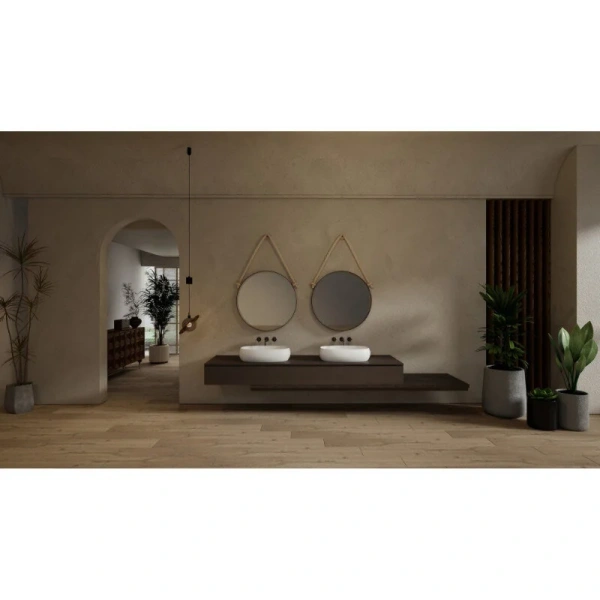 Раковина Abber Stein 58 см белая матовая, в форме чаши, круглой формы - фото 5