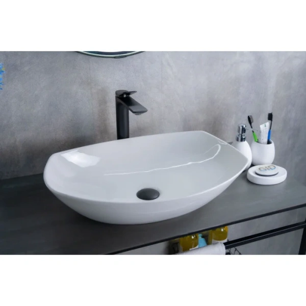 Раковина GID Creativo N9137 56 см белая - фото 2