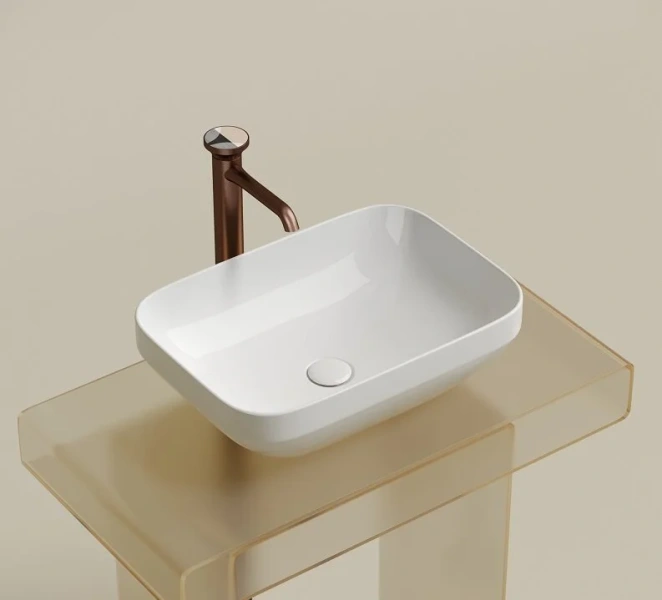 Раковина Ceramica Nova Element 50 см белая, в форме чаши, прямоугольной формы - фото 5