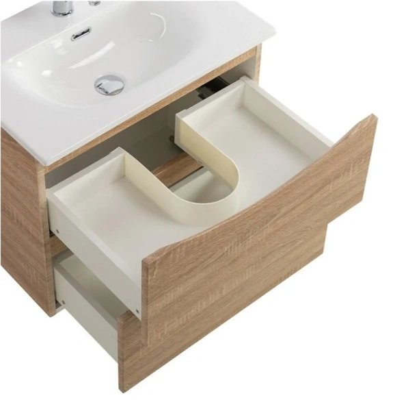 Тумба под раковину подвесная BelBagno Marino-Cer-Mini 50 см Rovere Bianco - фото 4