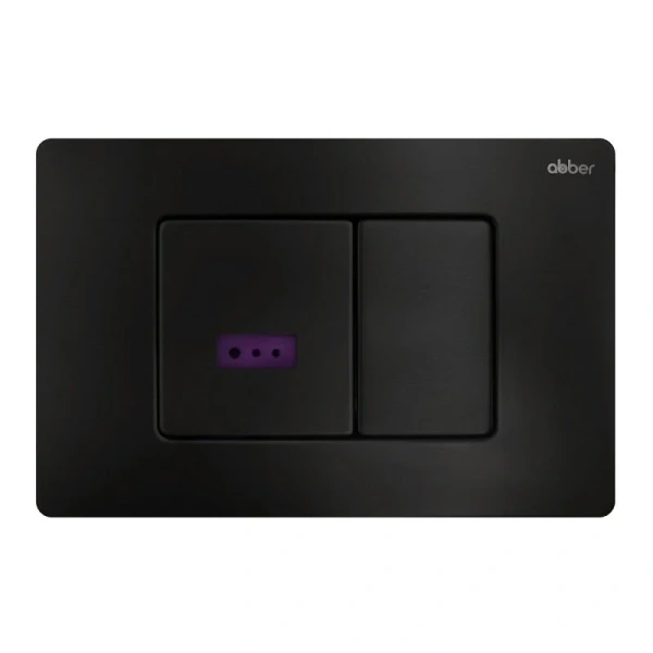 Клавиша смыва Abber черная матовая - фото 1