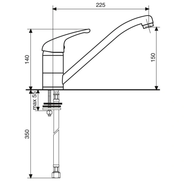 Смеситель для кухни Emmevi Winny 95007 - фото 2