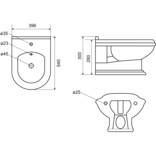 Биде подвесное Cezares King Palace белое - фото 4