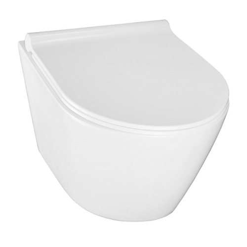 Унитаз подвесной Azario Nova безободковый, без бачка, со скрытым бачком - фото 3