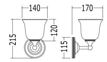 Светильник для ванной, кронштейн хром, Devon&Devon Amy, по запросу - фото 2