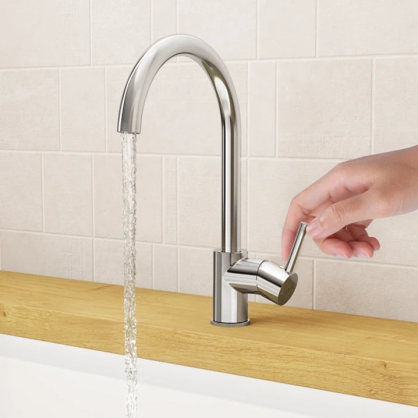 Смеситель для кухни VitrA Minimax S A42091 однорычажный, с поворотным изливом - фото 7