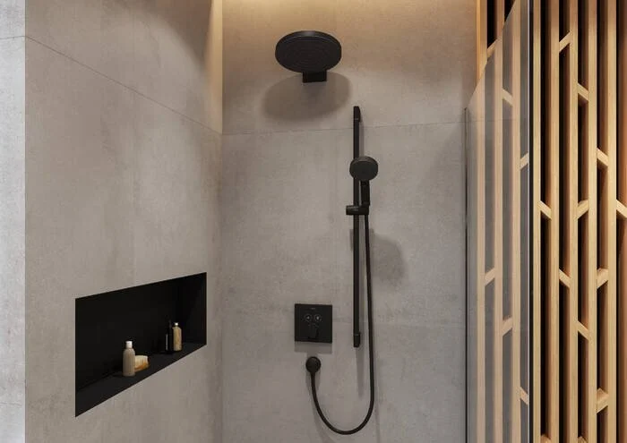 Верхний душ Hansgrohe Pulsify черный матовый, черные - фото 3