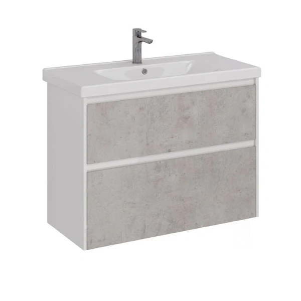 Тумба с раковиной Lemark Combi LM03C100T 100 см 2 ящика