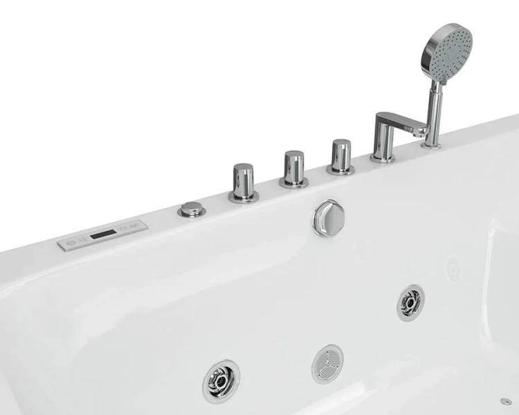 Ванна акриловая Grossman 185x90 см гидромассажная, приставные - фото 6
