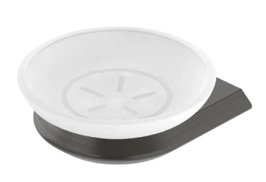 Мыльница Cezares Liner оружейная сталь - фото 1