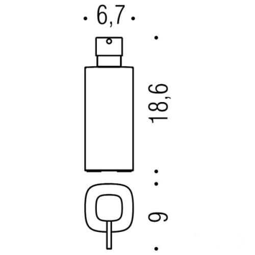 Дозатор для мыла Colombo Trenta настольный - фото 2