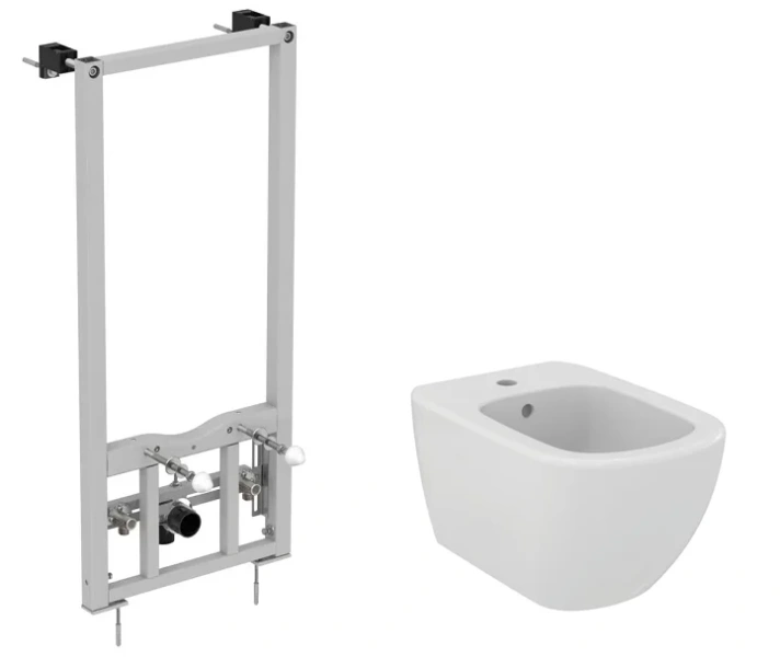 Биде с инсталляцией Ideal Standard Prosys Tesi с отверстием под смеситель - фото 1