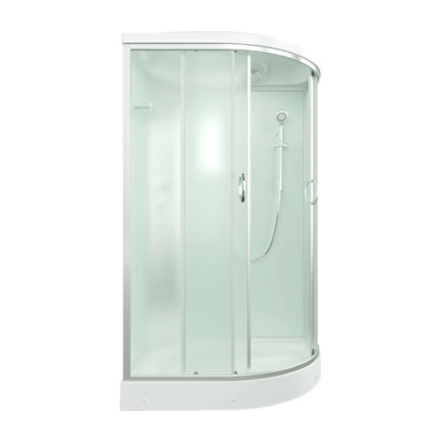 Душевая кабина Erlit Comfort 120х80 см стекло матовое, угловые, недорогие, для дачи, без гидромассажа, c тропическим душем, с крышей - фото 5