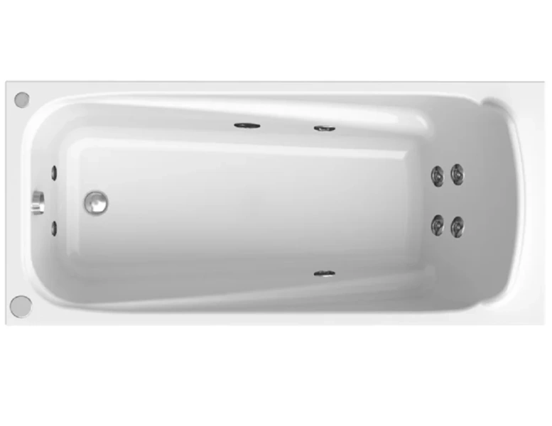 Ванна гидромассажная акриловая Vannesa Massage Роза 169 x 77 см, система баланс хром - фото 1