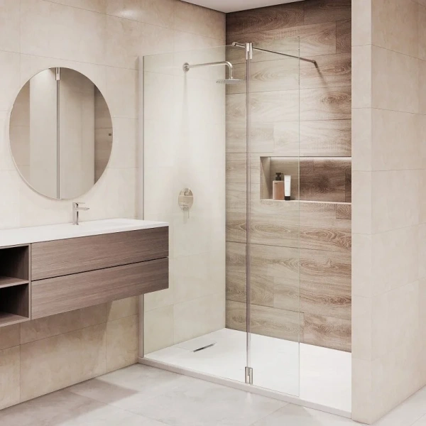 Душевая перегородка RGW Walk In WA-050 351005063 90 см прозрачное стекло - фото 3