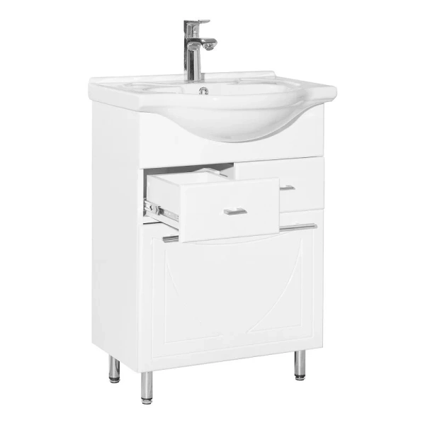 Тумба с раковиной напольная Style Line Лана СС-00002253 60 см с бельевой корзиной, 60 см - фото 6