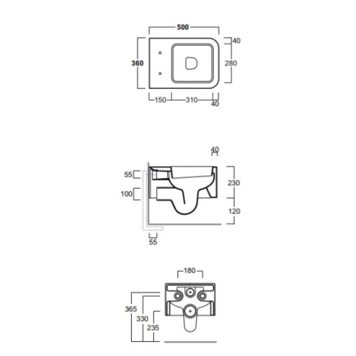 Унитаз подвесной Simas Flow белый - фото 3