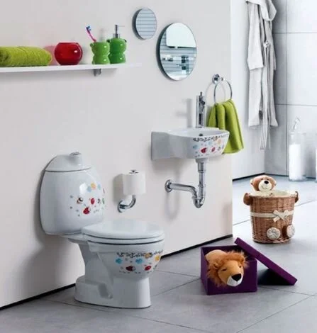 Раковина Creavit Cocuk 38 см белая с декором - фото 3