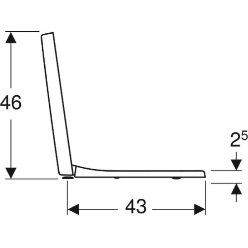 Крышка-сидение с микролифтом Geberit Renova Plan дюропласт - фото 4