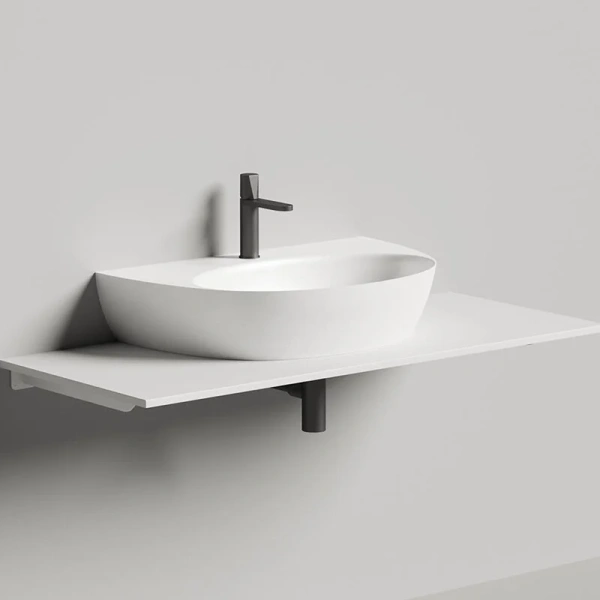 Раковина Salini Alda Wall 03 70 см белый глянец - фото 1