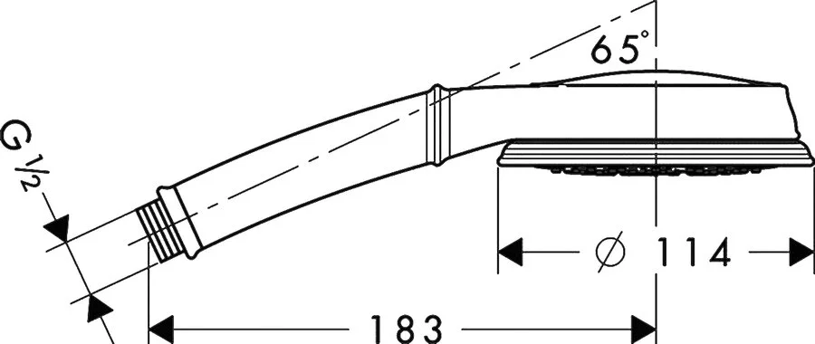 Лейка для душа Hansgrohe Croma Classic 100 Multi 3 функции - фото 2