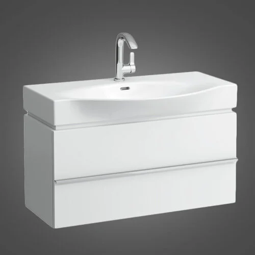 Тумба под раковину подвесная Laufen Case 90 см белая глянцевая