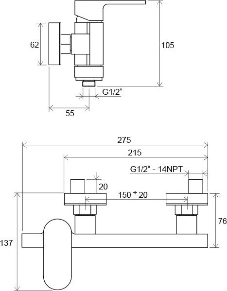 Смеситель для душа Ravak Chrome CR 032.00/150 X070043, округлая форма - фото 5