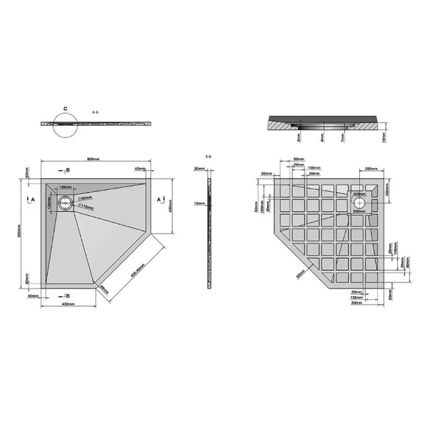Душевой поддон Grossman Strong 90x90 см белый, недорогие - фото 2