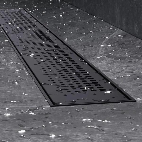 Душевой лоток Am.Pm PrimeFlow 70 см черный матовый, с сухим затвором, с мокрым затвором - фото 6