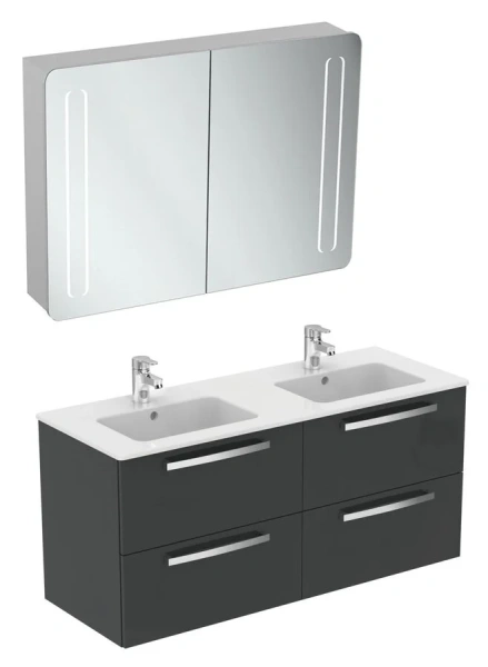 Тумба под раковину подвесная Ideal Standard Tempo 120 см Mid Grey, подвесная, пристенная - фото 4
