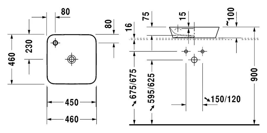 Раковина накладная Duravit Cape Cod 234046 - фото 4