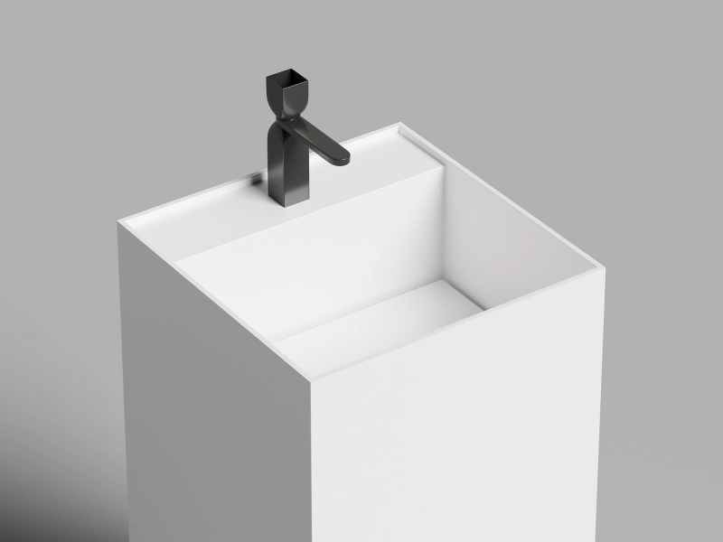 Раковина напольная Salini Armonia Square Top 01 с полочкой - фото 4