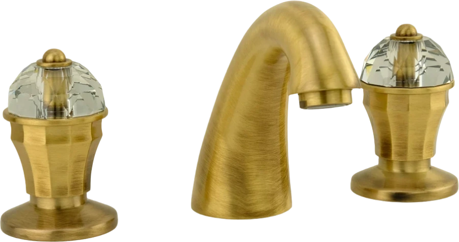 Смеситель для раковины Migliore Prestige Crystal бронза - фото 1