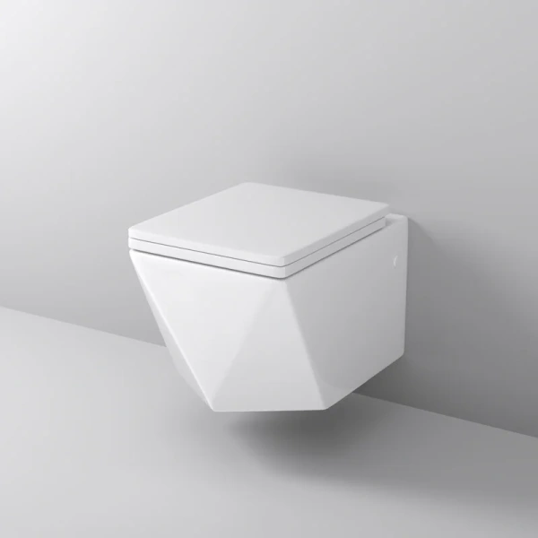 Унитаз подвесной Grossman Cristal безободковый, безободковые, сиденье с микролифтом , с антивсплеском - фото 5