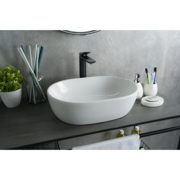 Раковина GID Lago N9026b 48 см белая, керамические - фото 7