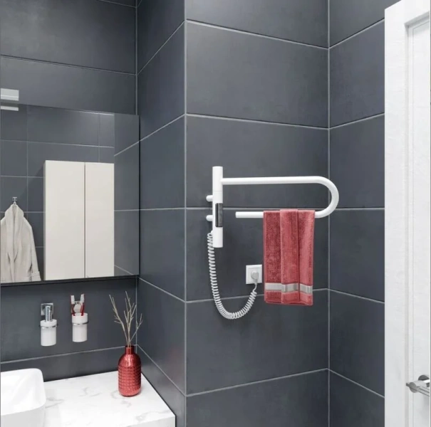 Полотенцесушитель электрический Vincea 39х25 см белый - фото 3