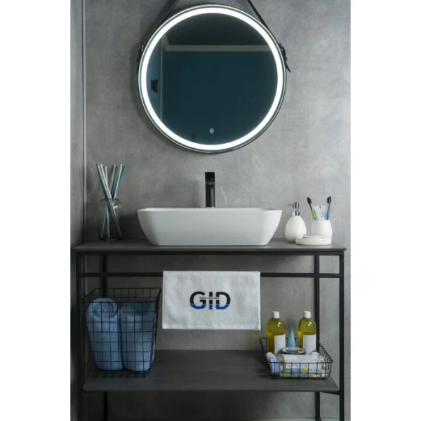 Раковина GID Geometrico N9047 55 см белая, одинарные, недорогие - фото 8