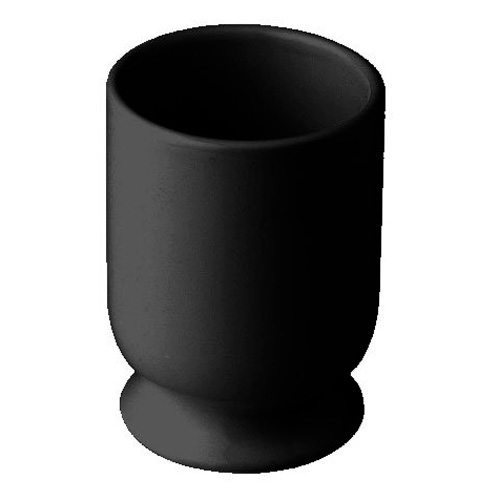 Стакан для ванной, чёрная керамика, Nicolazzi D'appoggio - фото 3