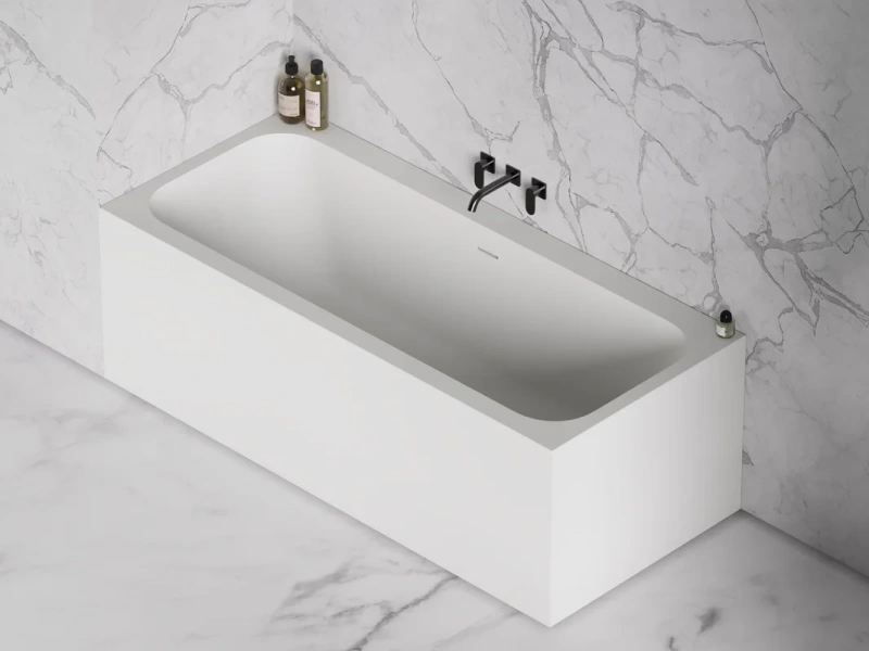 Ванна из искусственного камня Salini Orlando 170x70 см S-Stone белая матовая, современныe, hi-tech - фото 3