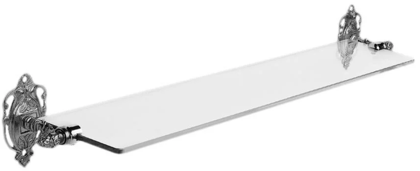 Полка стеклянная, хром, Art&Max Impero - фото 1