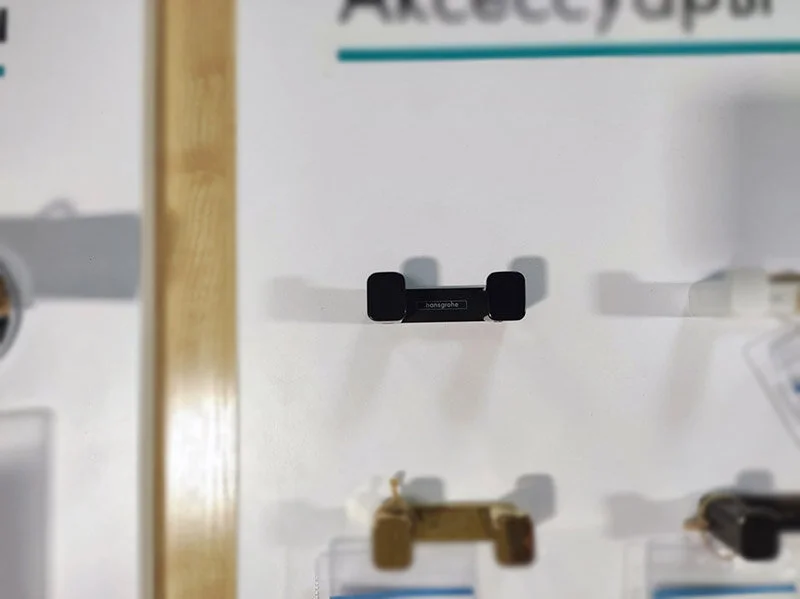 Крючок для ванной Hansgrohe AddStoris шлифованный черный хром, в наличии - фото 6