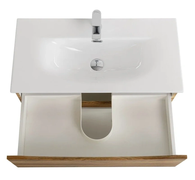 Тумба под раковину подвесная BelBagno Marino-Cer-Mini 80 см Rovere Rustico, 80 см - фото 6